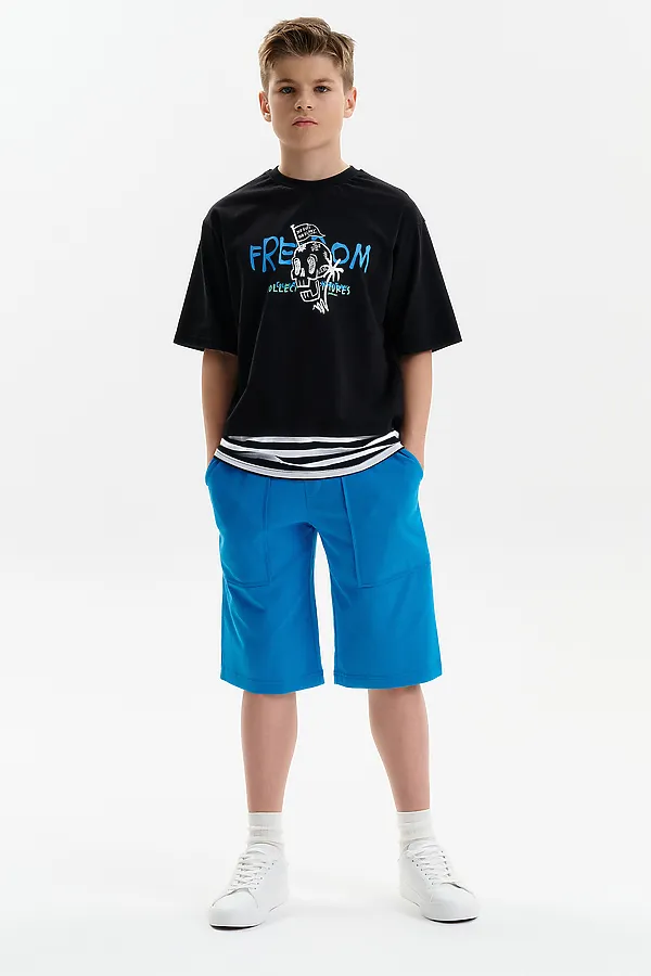 Шорты для мальчика PELICAN, лазурный - фото 2