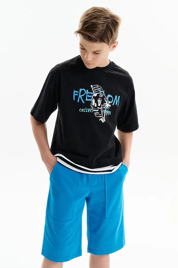 Шорты для мальчика PELICAN, лазурный - фото 2