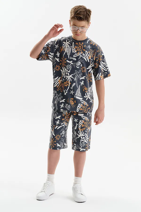 Шорты для мальчика PELICAN, серый - фото 2