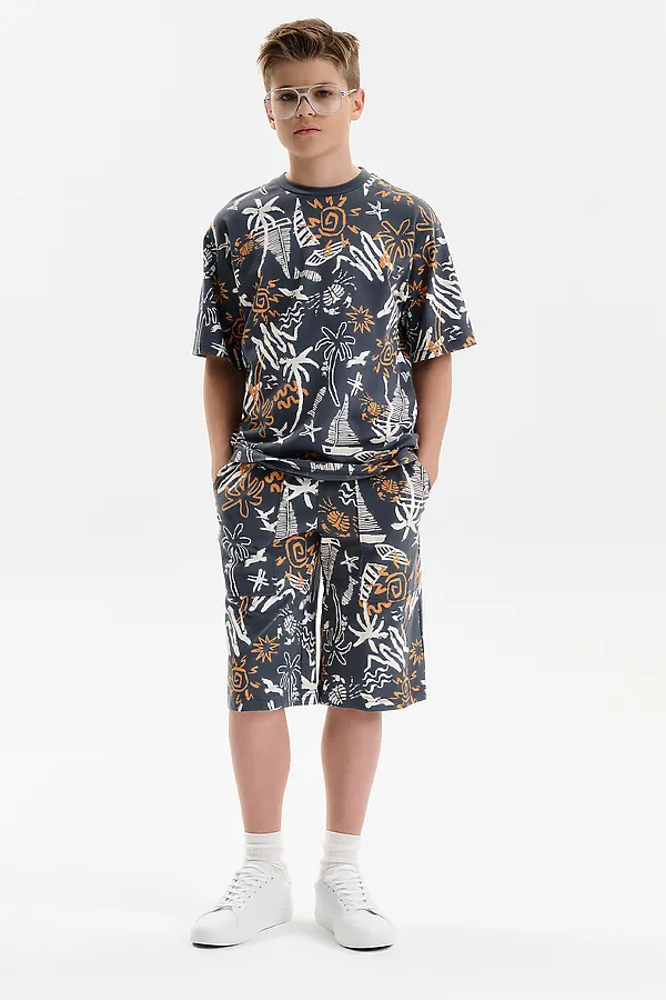 Шорты для мальчика PELICAN, серый - фото 2