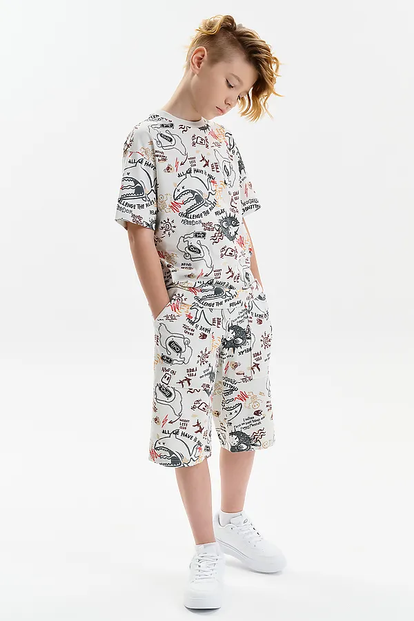 Шорты для мальчика PELICAN, молочный - фото 2