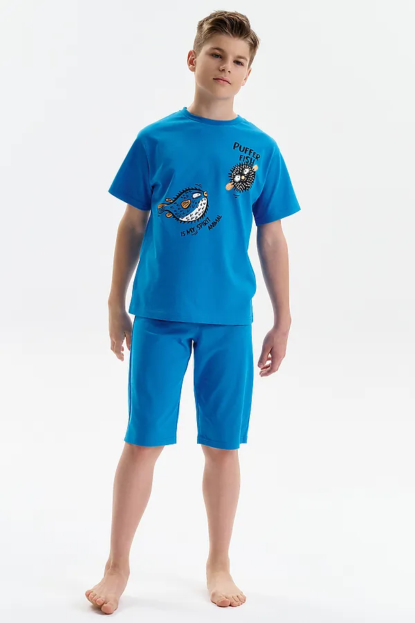 Пижама для мальчиков PELICAN, синий - фото 2