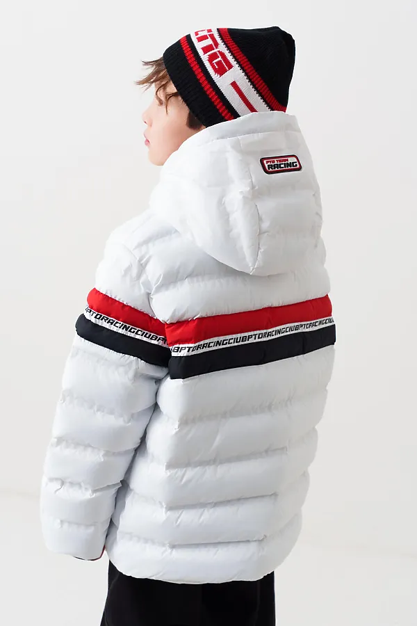 Куртка текстильная с полиуретановым покрытием для мальчиков PLAYTODAY, белый,черный,красный - фото 2