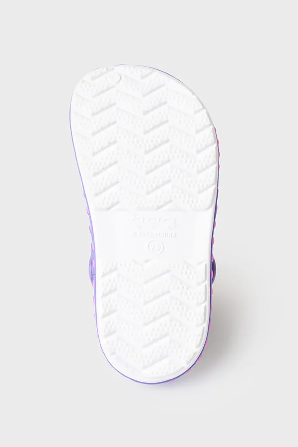 Сабо для девочек PLAYTODAY, молочный,фиолетовый - фото 2