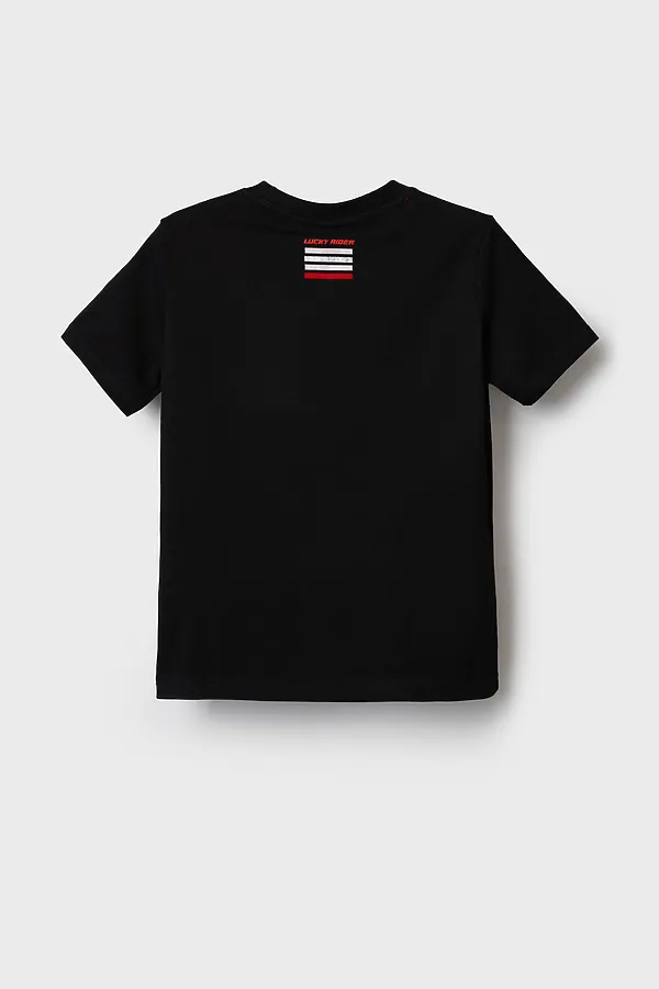 Фуфайка трикотажная для мальчиков (футболка) PLAYTODAY, черный - фото 2