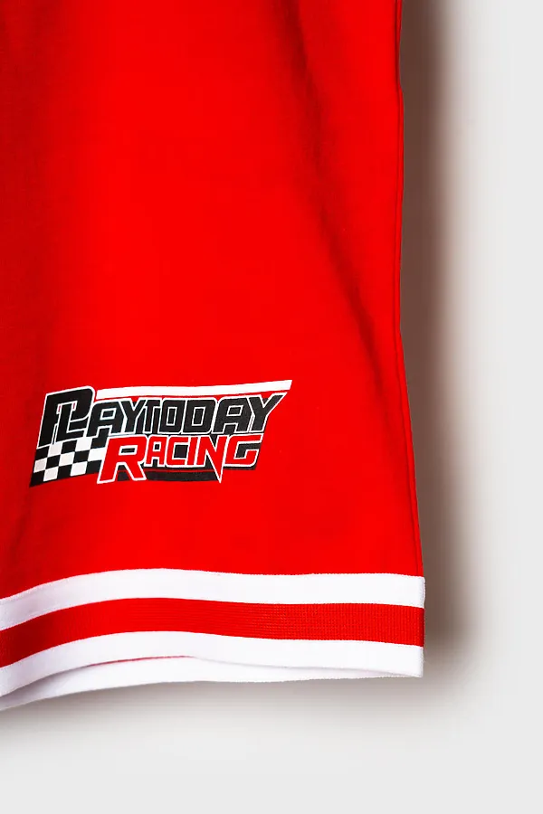 Шорты трикотажные для мальчиков, 2 шт в комплекте PLAYTODAY, черный,красный - фото 2