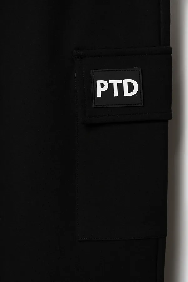 Брюки трикотажные для мальчиков PLAYTODAY, черный - фото 2