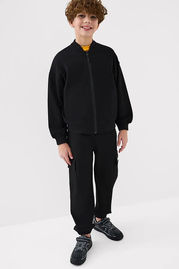 Толстовка трикотажная для мальчиков PLAYTODAY, черный - фото 2
