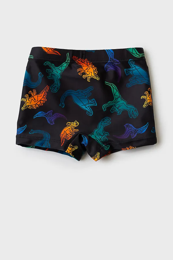 Плавки-шорты детские трикотажные для мальчиков, средней длины PLAYTODAY, разноцветный - фото 2