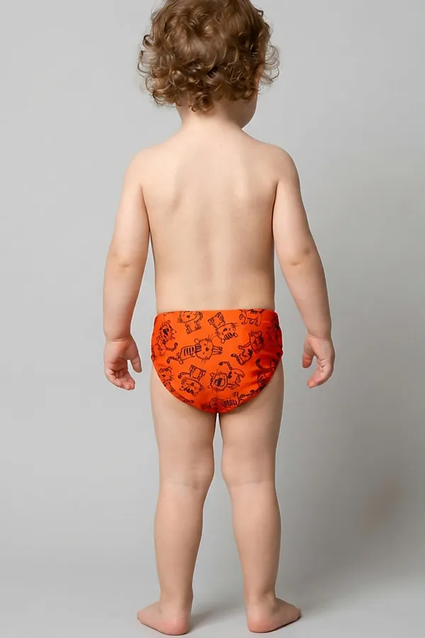 Плавки детские трикотажные для мальчиков PLAYTODAY, красный,темно-серый - фото 2