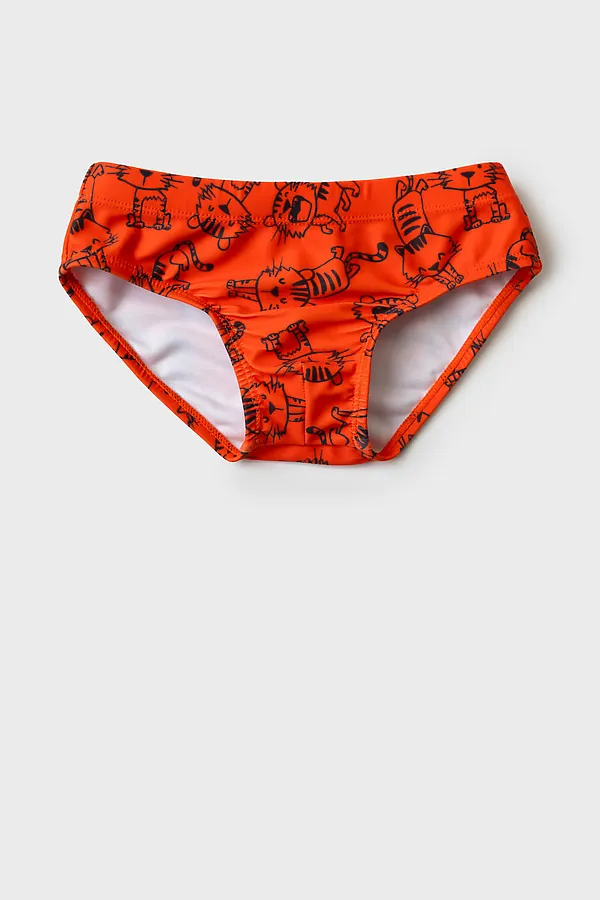 Плавки детские трикотажные для мальчиков PLAYTODAY, красный,темно-серый - фото 2