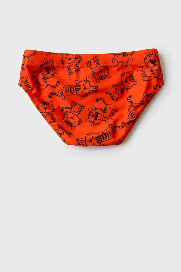 Плавки детские трикотажные для мальчиков PLAYTODAY, красный,темно-серый - фото 2