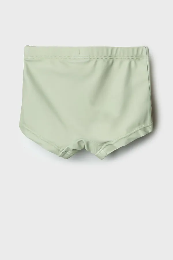 Плавки-шорты детские трикотажные для мальчиков, средней длины PLAYTODAY, светло-зеленый - фото 2