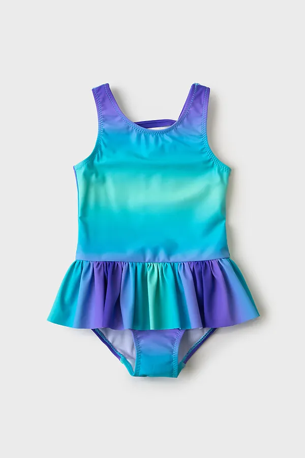 Купальник трикотажный для девочек PLAYTODAY, разноцветный - фото 2