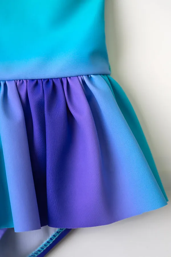 Купальник трикотажный для девочек PLAYTODAY, разноцветный - фото 2