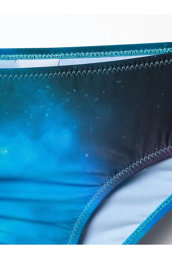 Купальный костюм трикотажный для девочек PLAYTODAY, разноцветный - фото 2