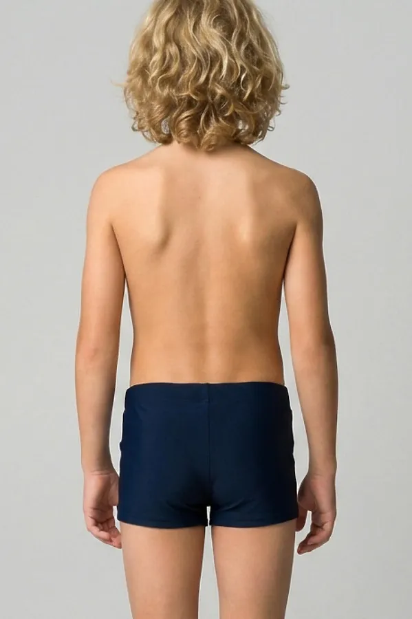 Плавки-шорты трикотажные для мальчиков, средней длины PLAYTODAY, белый,красный,тёмно-синий - фото 2