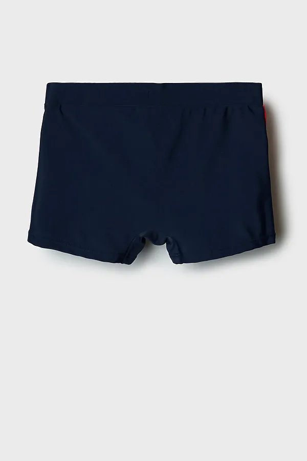 Плавки-шорты трикотажные для мальчиков, средней длины PLAYTODAY, белый,красный,тёмно-синий - фото 2