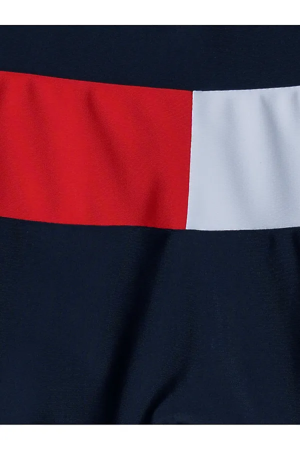 Плавки-шорты трикотажные для мальчиков, средней длины PLAYTODAY, белый,красный,тёмно-синий - фото 2