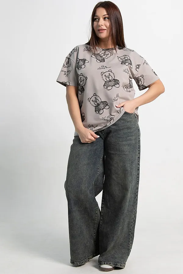 Футболка Бриса LADY TAIGA, серая - фото 2