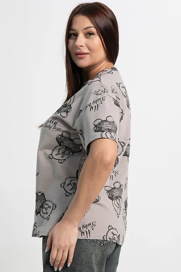 Футболка Бриса LADY TAIGA, серая - фото 2