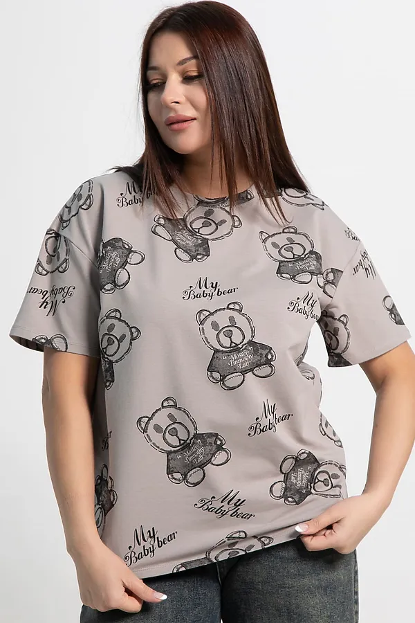 Футболка Бриса LADY TAIGA, серая - фото 2