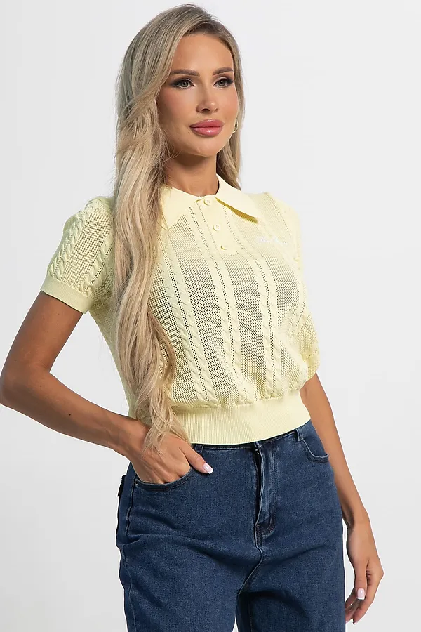 Поло Важный момент LADY TAIGA, сливочное масло - фото 2