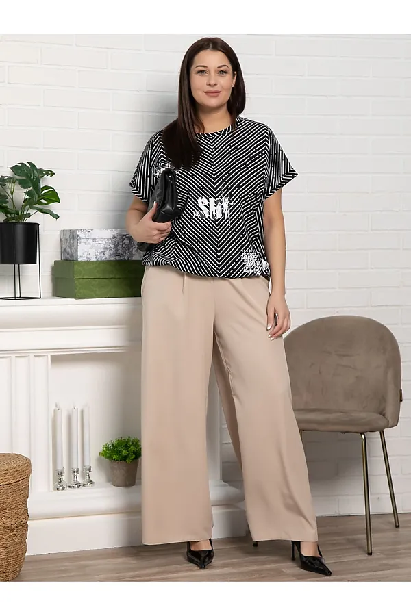 Блуза Ханна LADY TAIGA, черная - фото 2