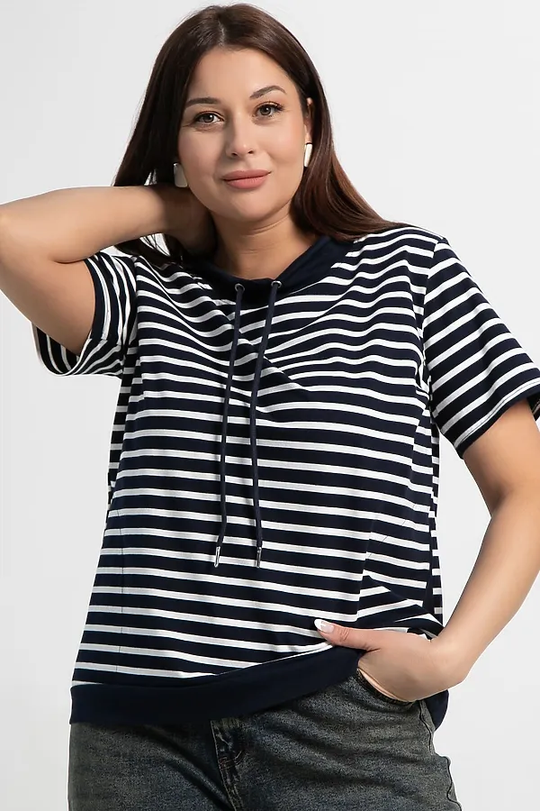 Блуза Лила LADY TAIGA, синяя - фото 2