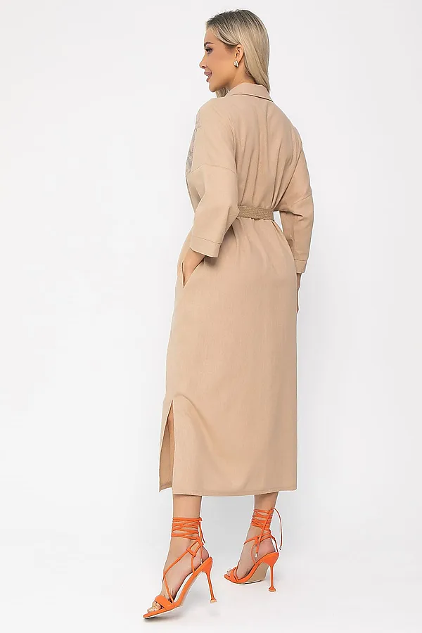 Платье Мирослава LADY TAIGA, бежевое - фото 2