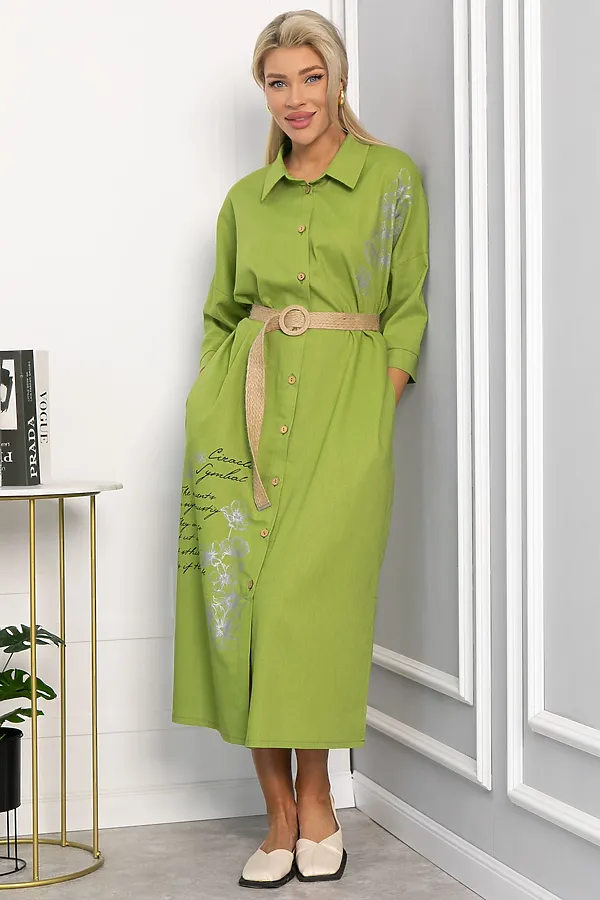 Платье Мирослава LADY TAIGA, лайм - фото 2
