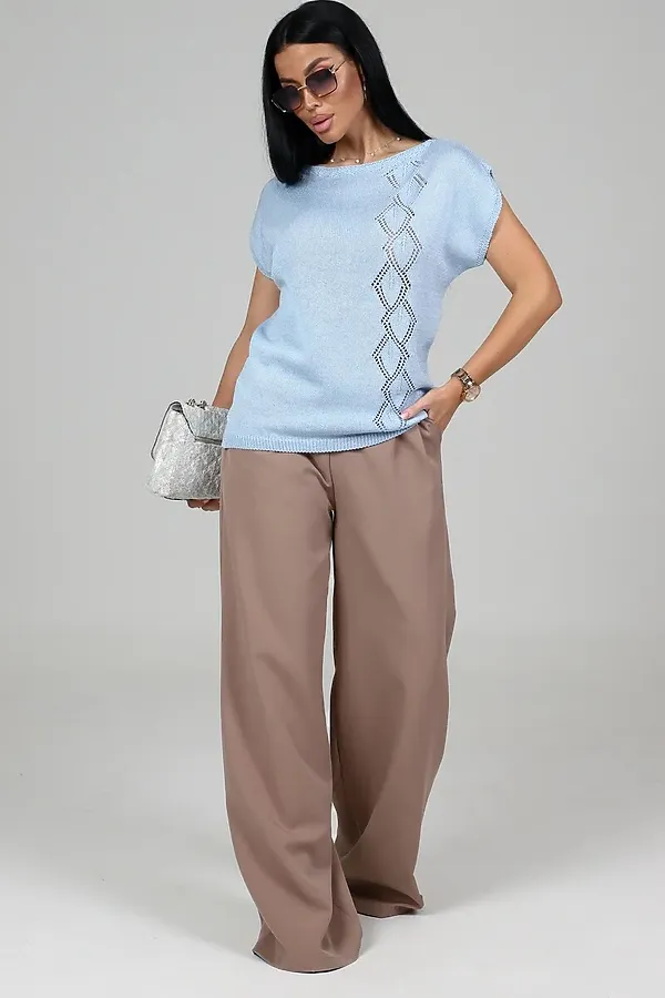 Джемпер СБР НАТАЛИ, голубой - фото 2