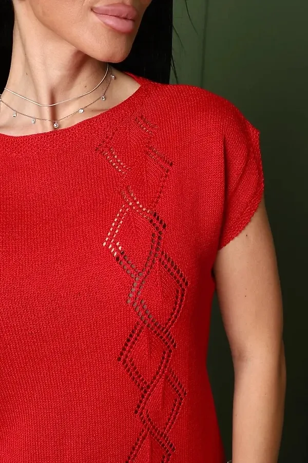 Джемпер СБР НАТАЛИ, красный - фото 2