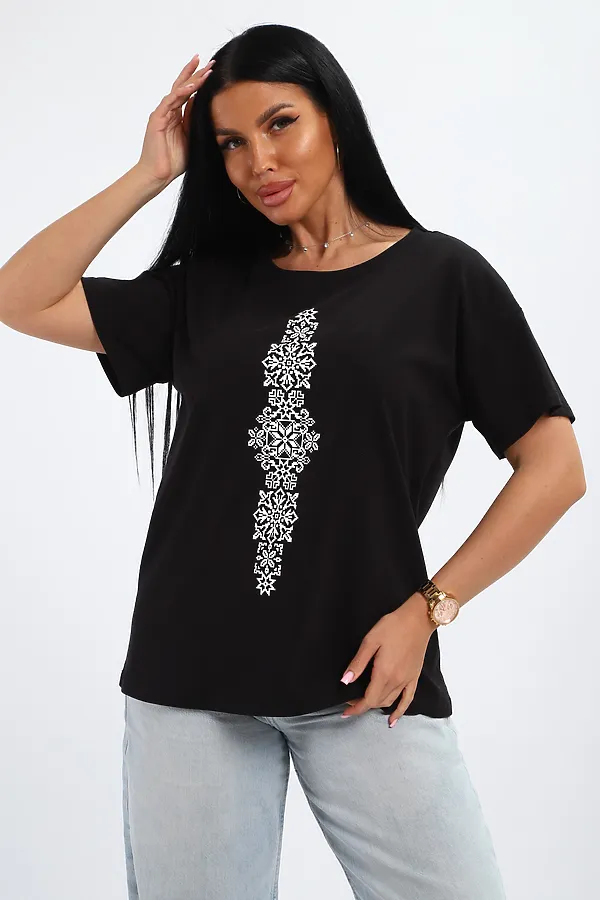 Футболка 85668 НАТАЛИ, черный - фото 2