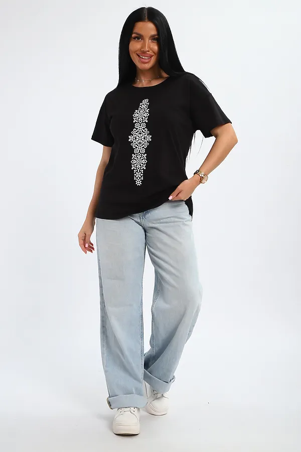 Футболка 85668 НАТАЛИ, черный - фото 2