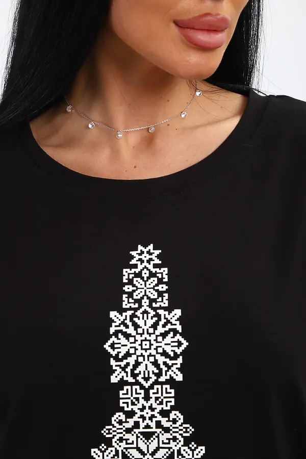 Футболка 85668 НАТАЛИ, черный - фото 2