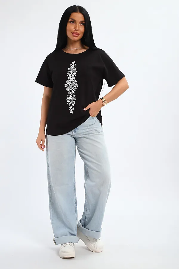 Футболка 85668 НАТАЛИ, черный - фото 2