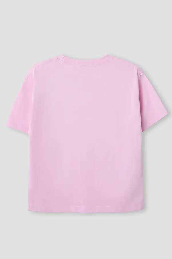 Футболка для девочек MARK FORMELLE, орхидея +печать1 - фото 2