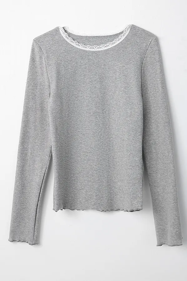 Лонгслив для девочек MARK FORMELLE, серый меланж 4425b - фото 2