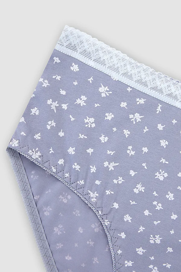 Трусы женские MARK FORMELLE, цветочки на сером - фото 2