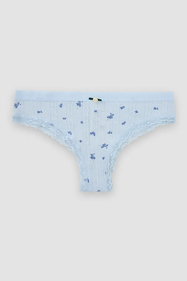 Трусы женские MARK FORMELLE, букетики на голубом - фото 2
