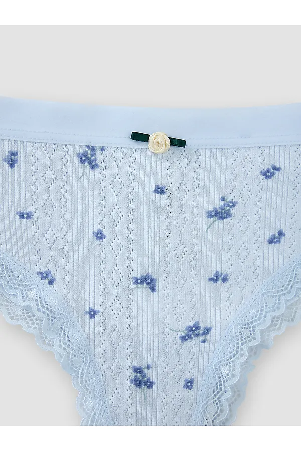 Трусы женские MARK FORMELLE, букетики на голубом - фото 2