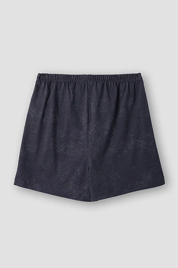 Шорты для девочек домашние MARK FORMELLE, серый acid wash +печать - фото 2