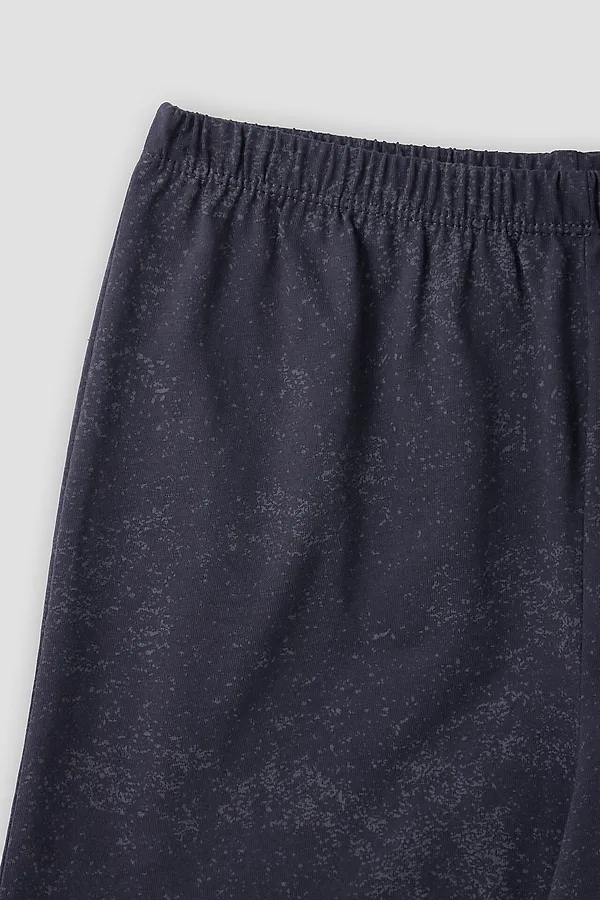 Шорты для девочек домашние MARK FORMELLE, серый acid wash +печать - фото 2