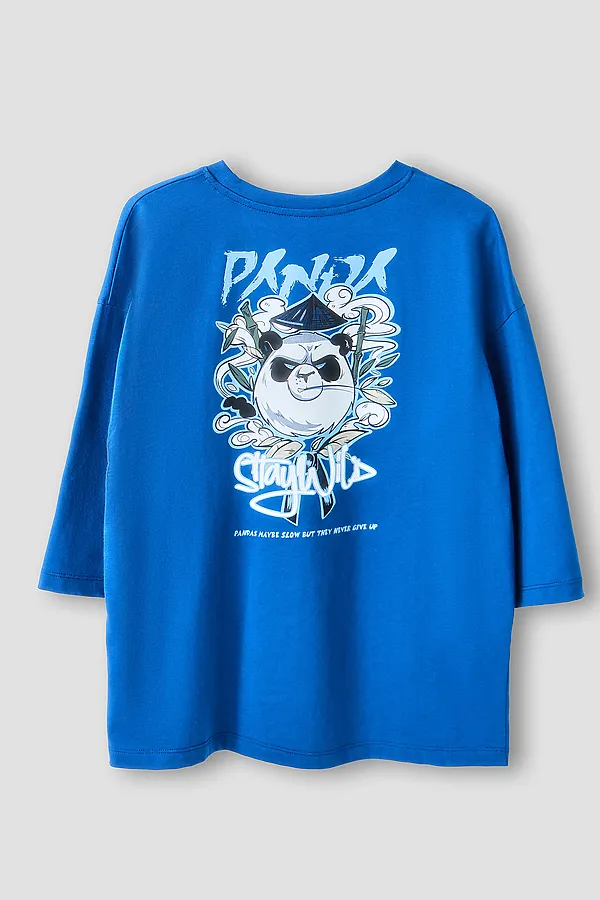 Комплект для мальчиков (джемпер, шорты) MARK FORMELLE, синий +буквы на синем - фото 2