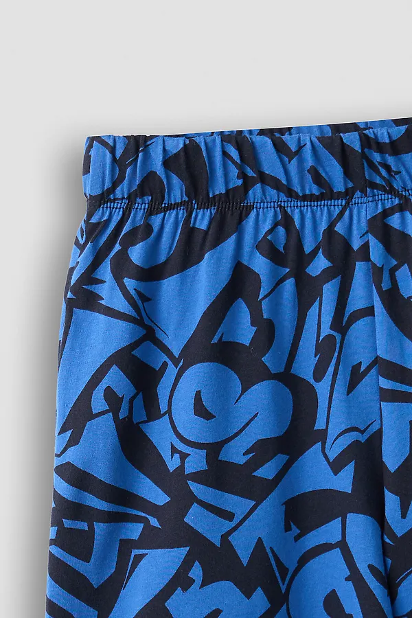 Комплект для мальчиков (джемпер, шорты) MARK FORMELLE, синий +буквы на синем - фото 2