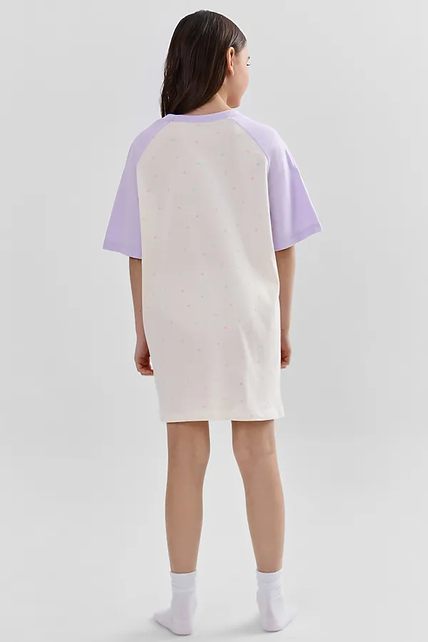 Сорочка ночная для девочек MARK FORMELLE, горошек на молочном - фото 2