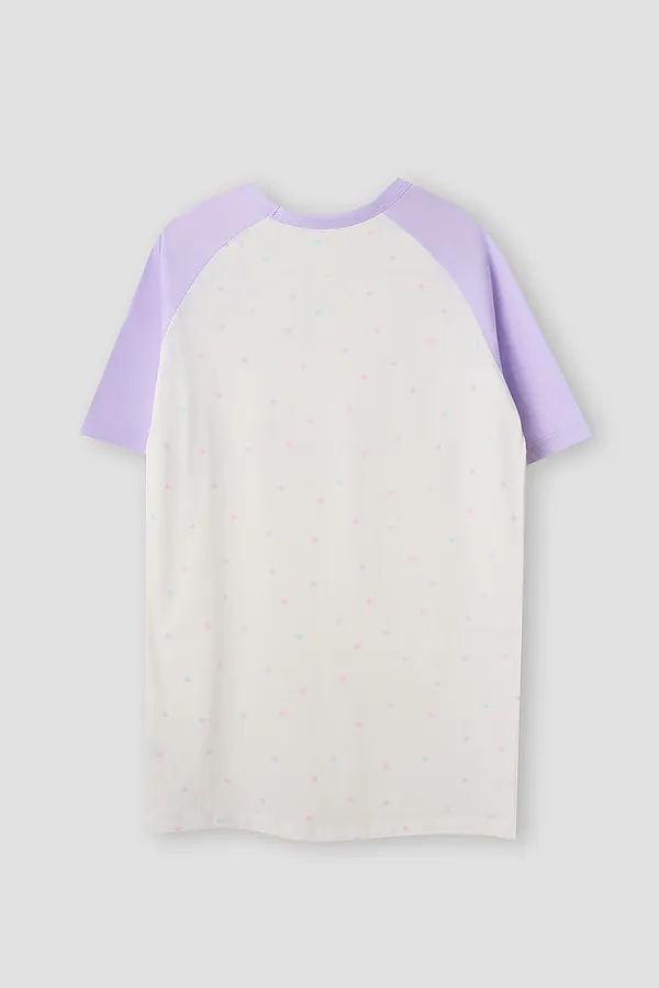 Сорочка ночная для девочек MARK FORMELLE, горошек на молочном - фото 2