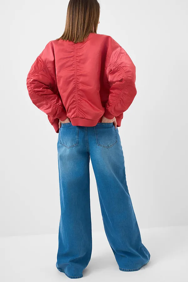 Брюки текстильные джинсовые для женщин PLAYTODAY, черный - фото 2