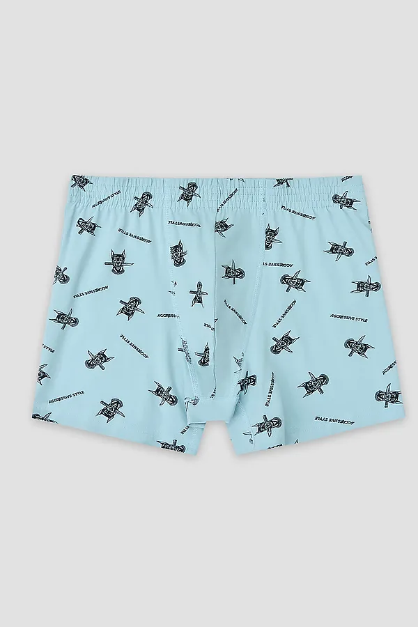 Трусы мужские MARK FORMELLE, доберманы на серо -бирюзовом - фото 2